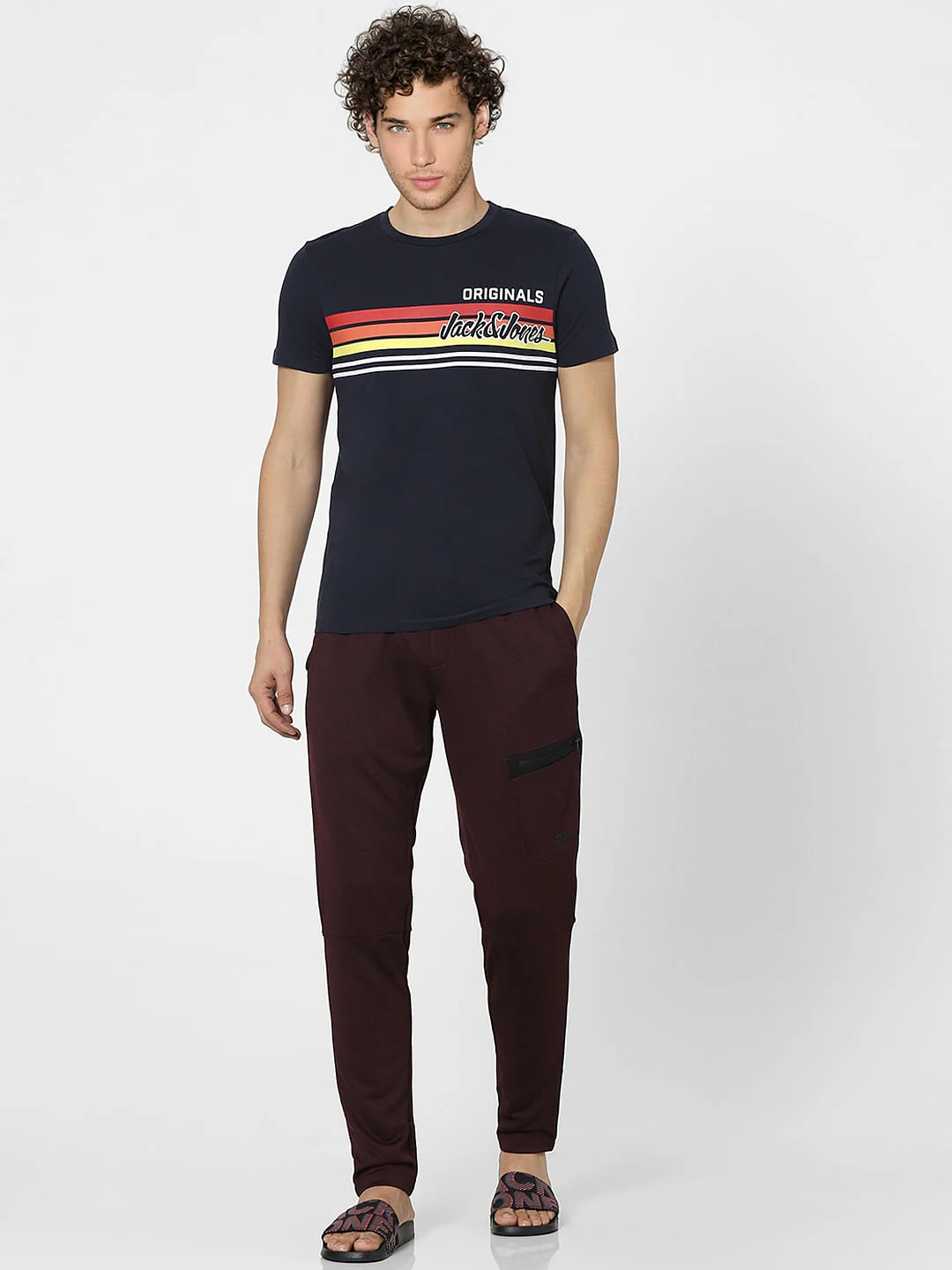 Maroon High Rise Sweatpants - Image 6