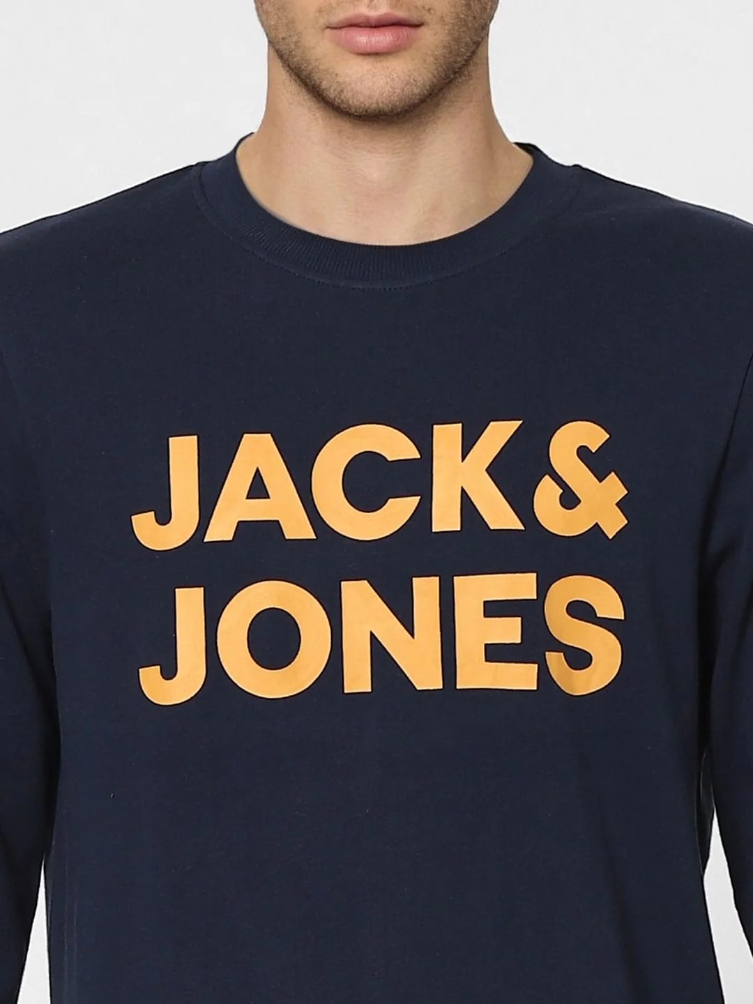 Navy Blue Logo Print Sweatshirt - Image 5