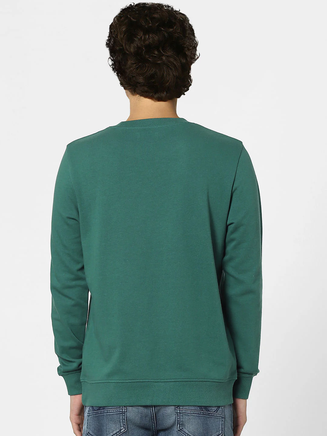 Green Logo Print Sweatshirt - Image 4