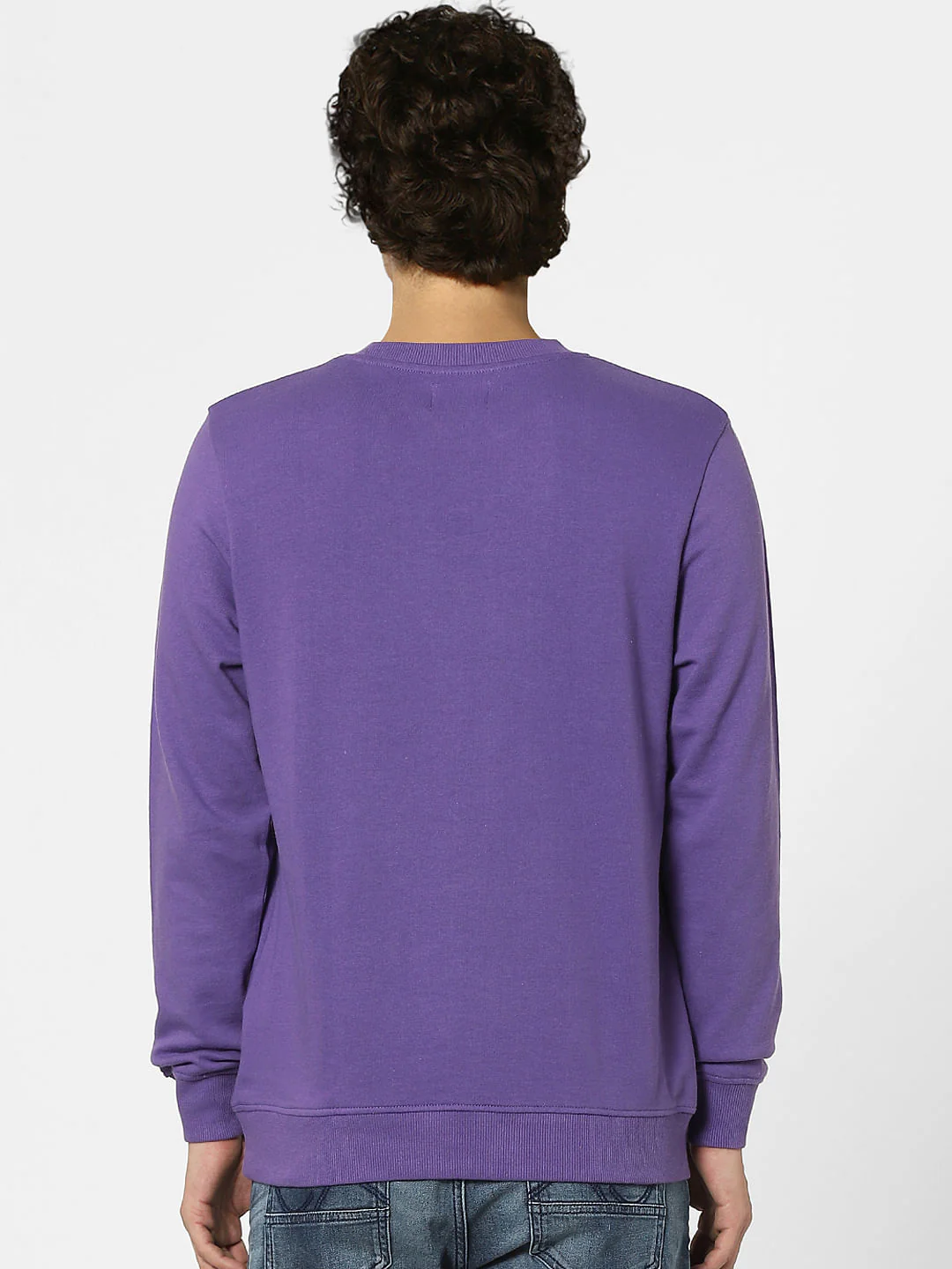 Purple Logo Print Sweatshirt - Image 4