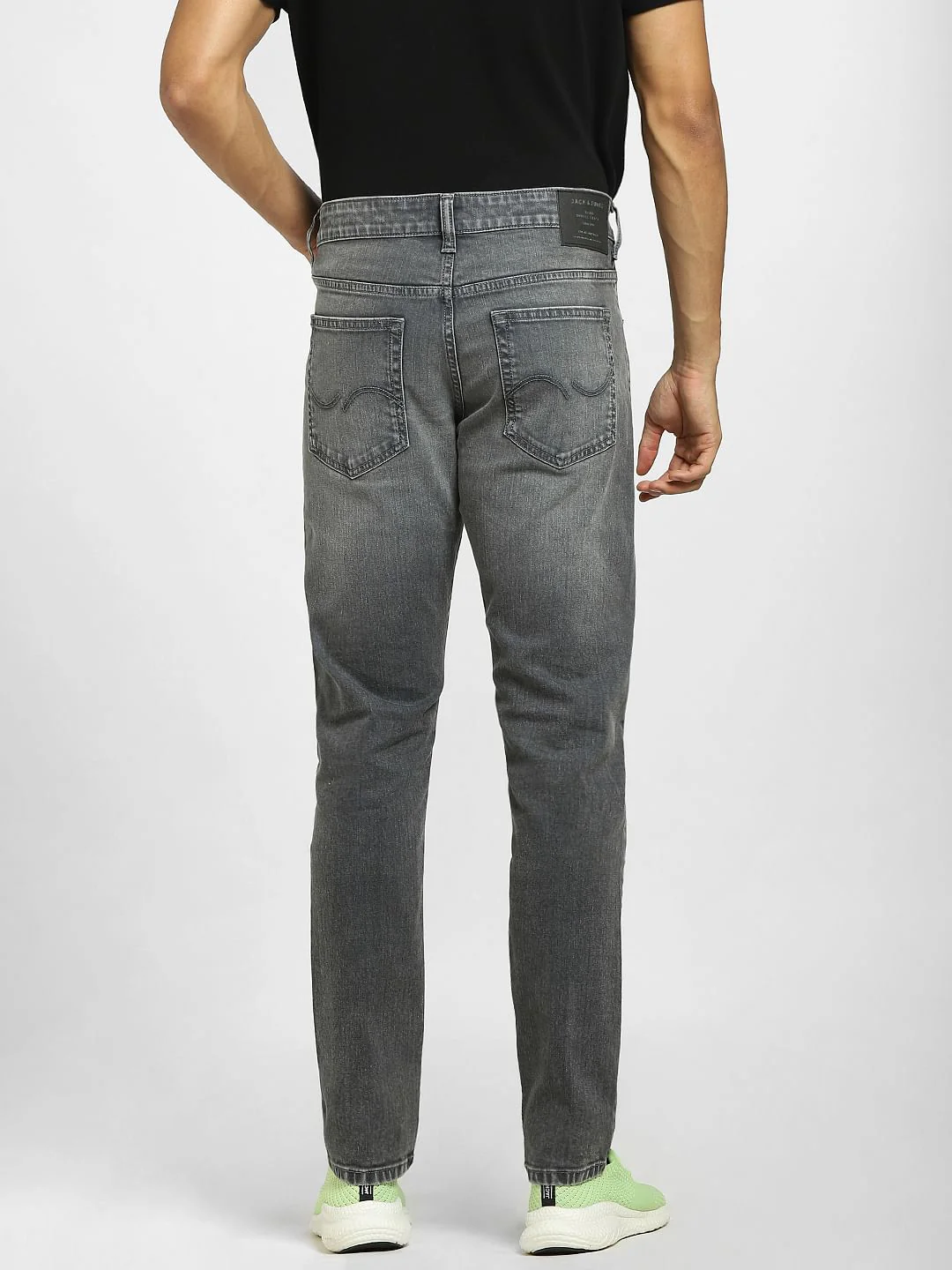 Grey Low Rise Glenn Slim Fit Jeans - Image 4