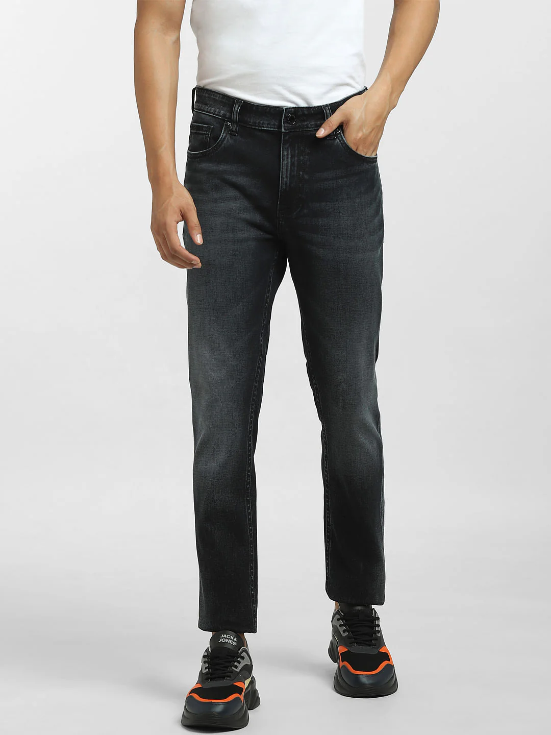 Dark Blue Low Rise Washed Liam Skinny Jeans - Image 2