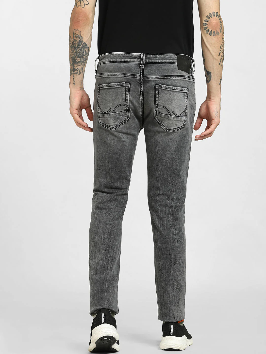 Black Low Rise Liam Skinny Jeans - Image 4