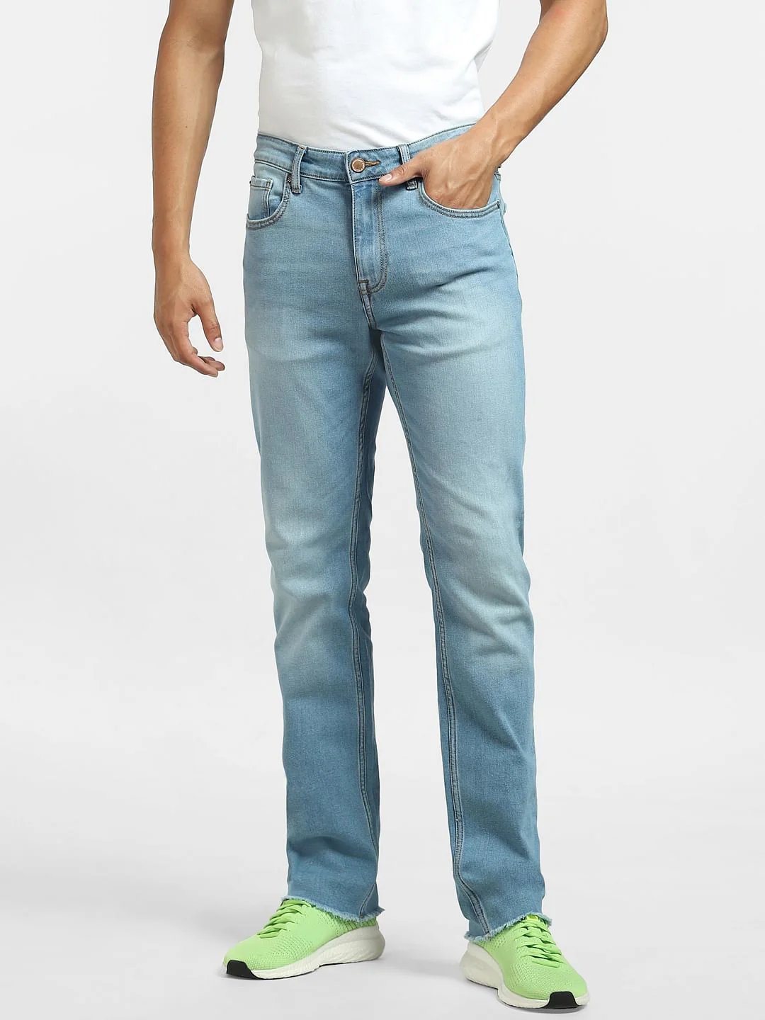 Light Blue Low Rise Washed Glenn Slim Jeans - Image 2