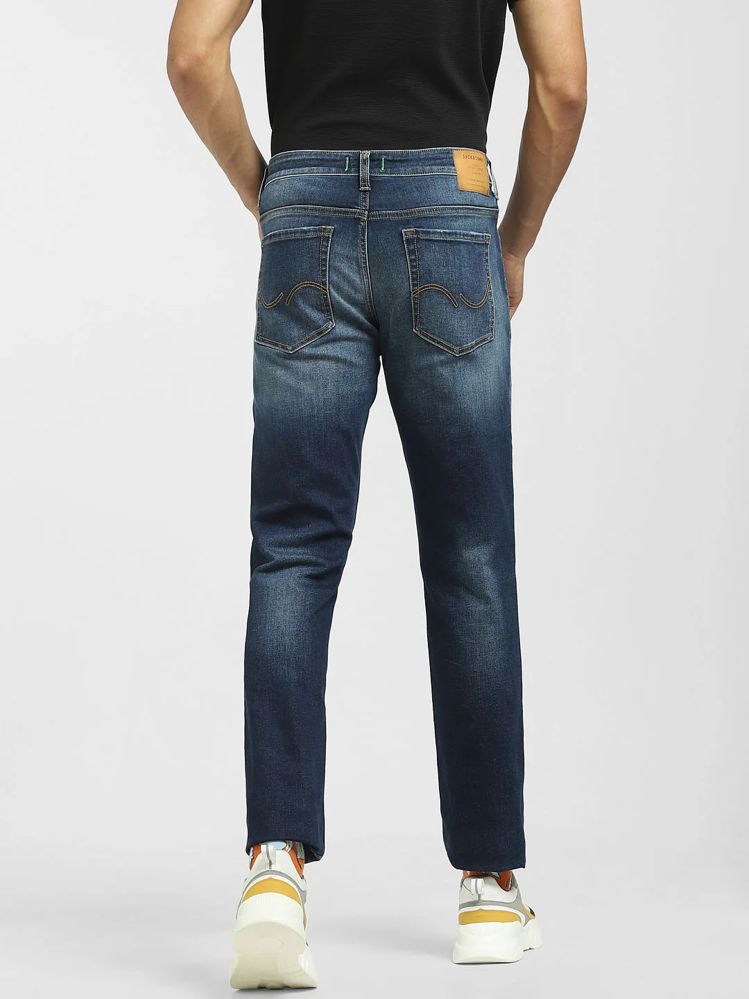 Blue Low Rise Washed Glenn Slim Jeans - Image 4