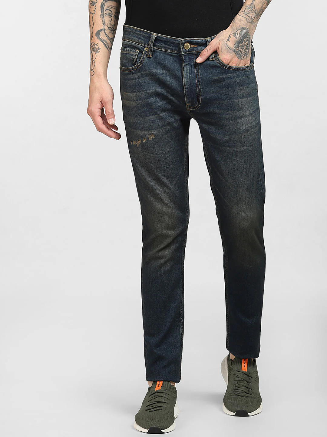 Blue Low Rise Washed Liam Skinny Jeans - Image 2
