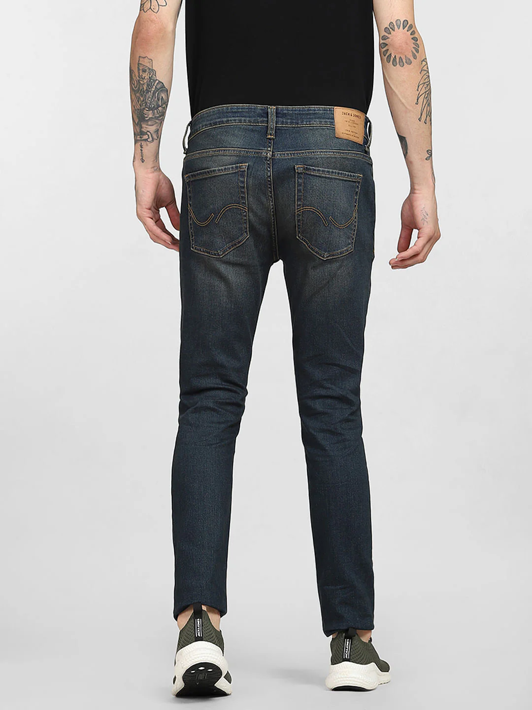 Blue Low Rise Washed Liam Skinny Jeans - Image 4