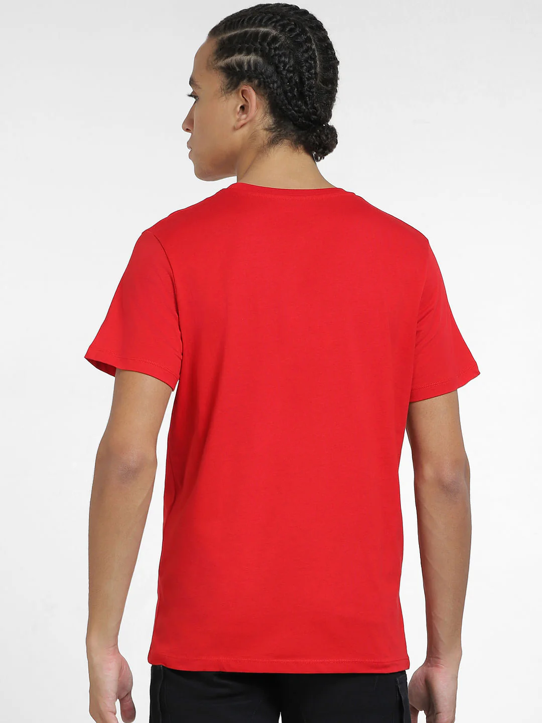 Red Typographic Print Crew Neck T-shirt - Image 4