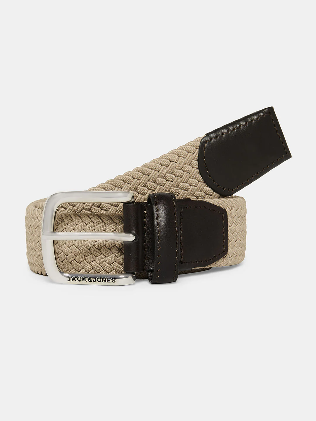 Boys Beige Braided Belt - Image 2