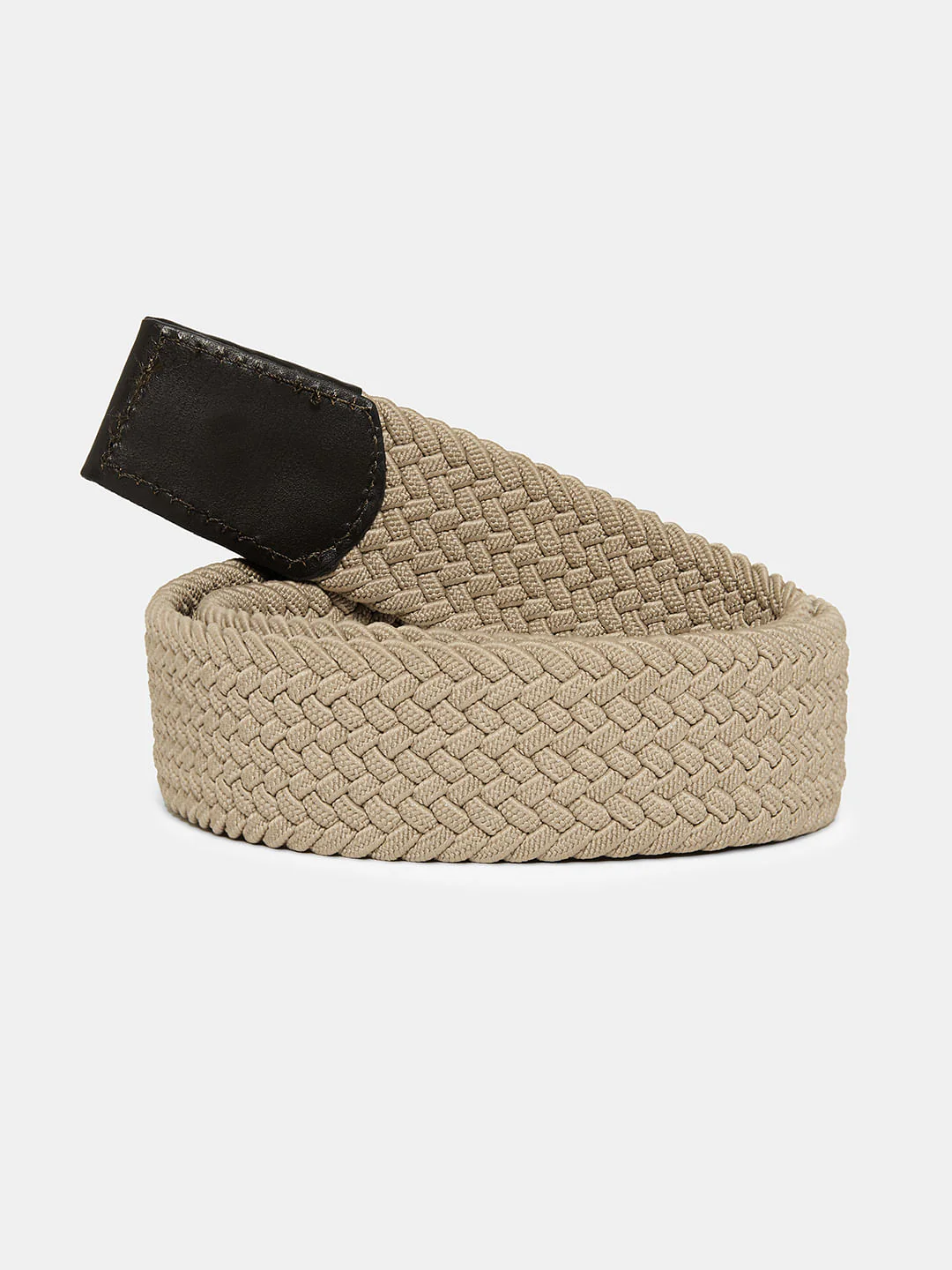 Boys Beige Braided Belt - Image 3