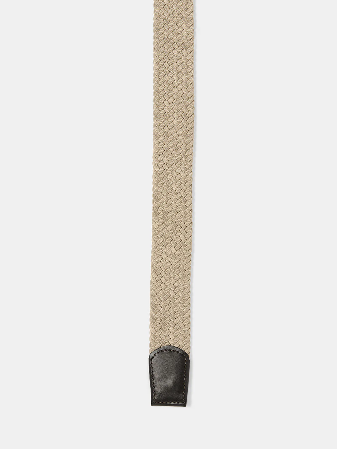Boys Beige Braided Belt - Image 5