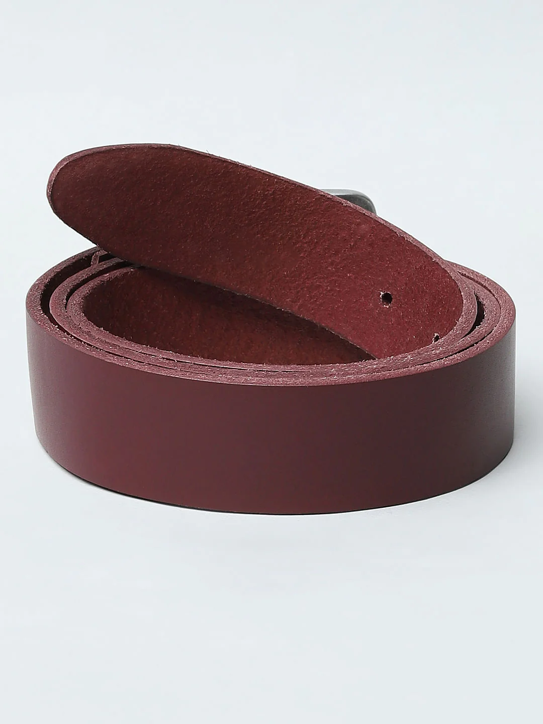 Maroon Leather Belt - Image 3