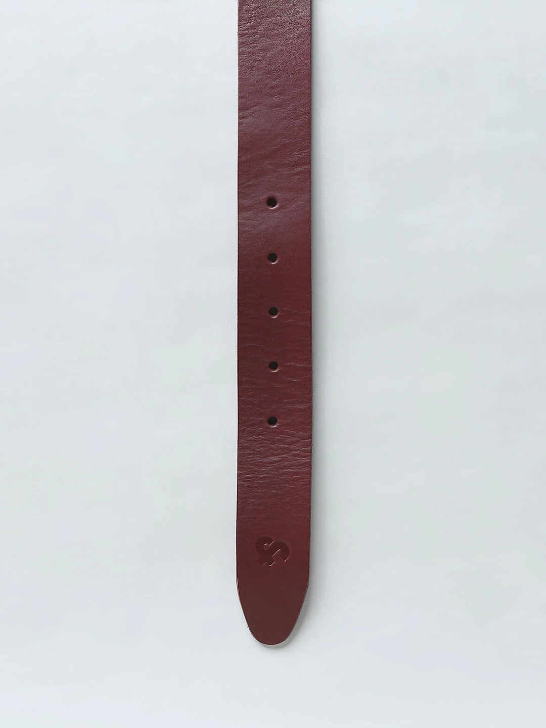 Maroon Leather Belt - Image 5