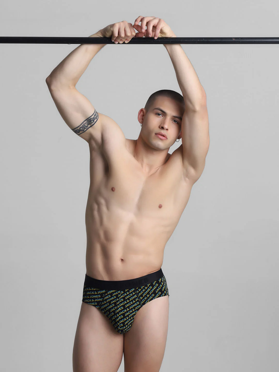 Black Logo Print Briefs - Image 5