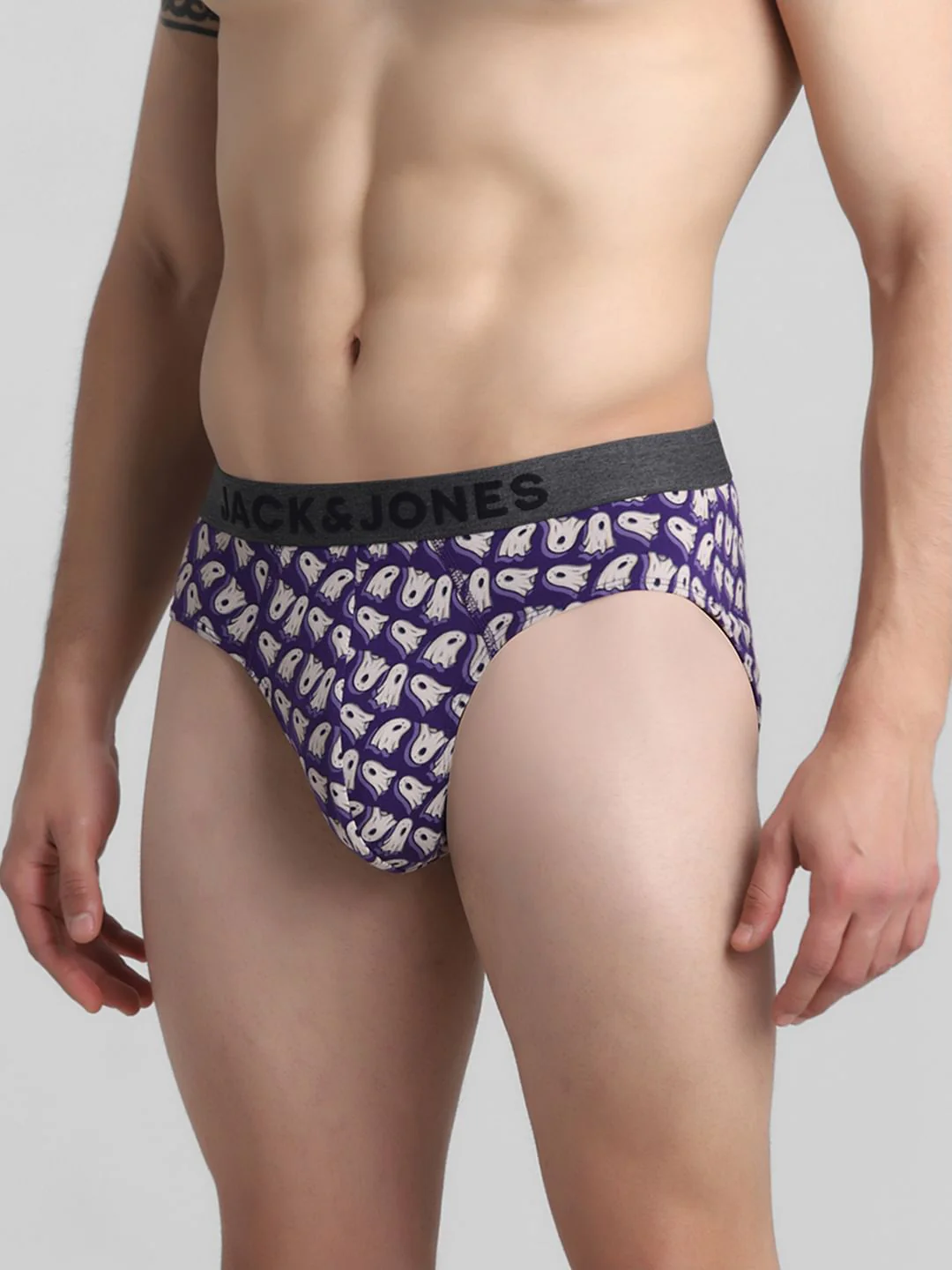 Purple Ghost Print Briefs - Image 2