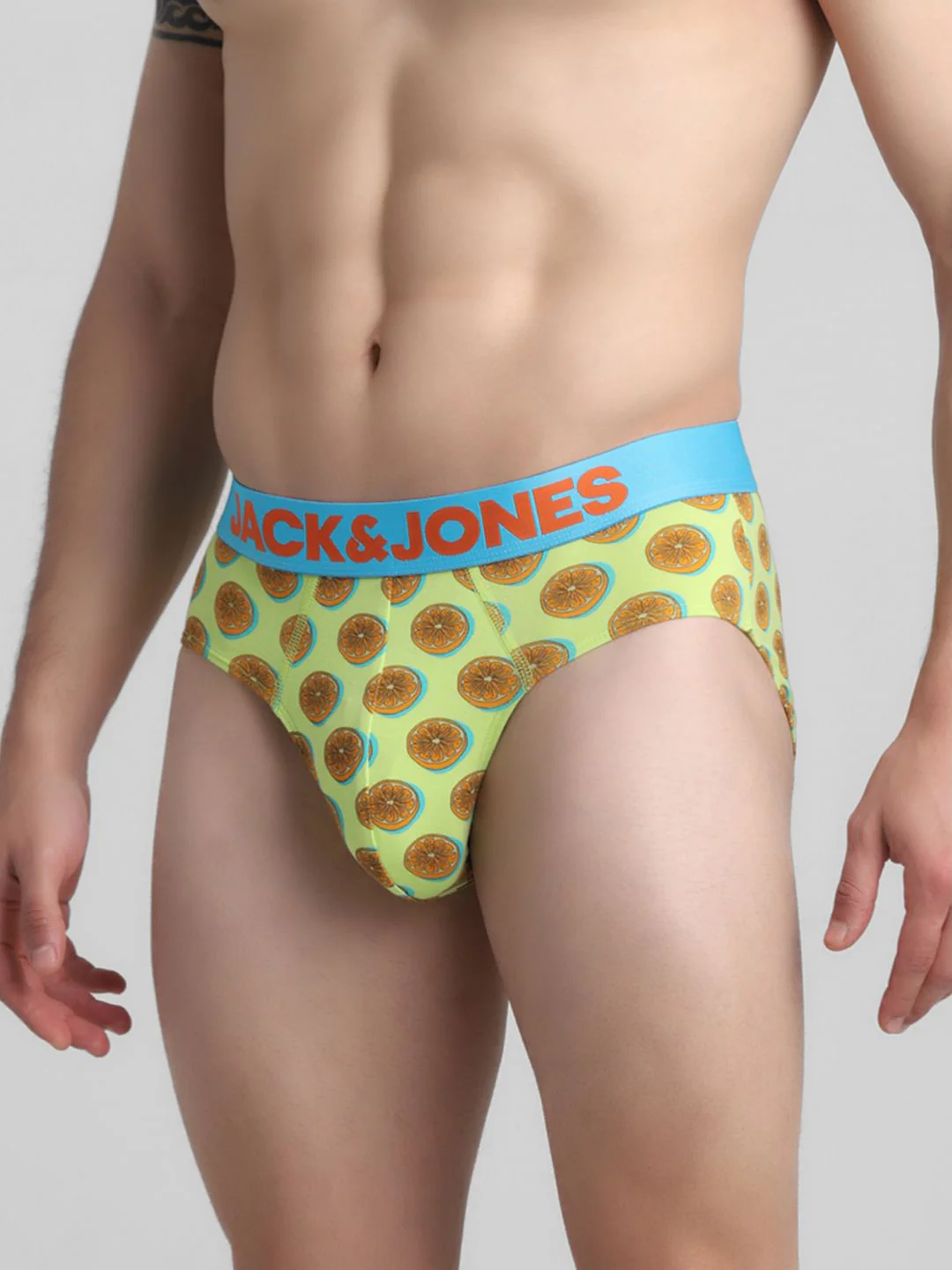 Lime Green Lemonade Print Briefs - Image 2
