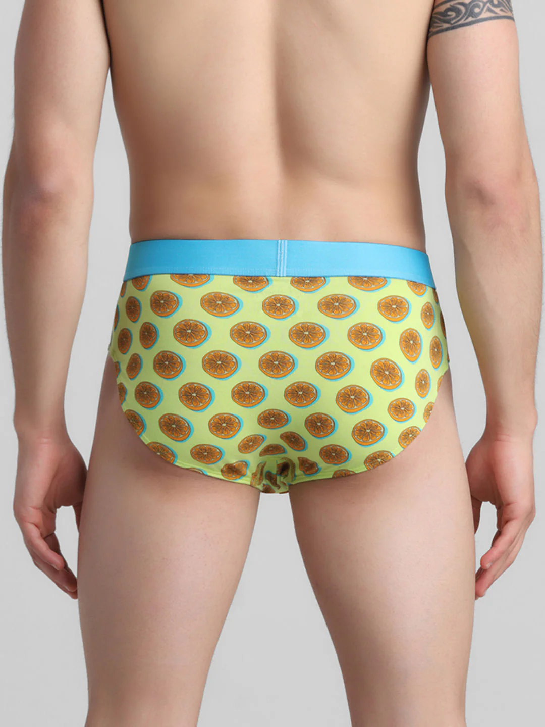 Lime Green Lemonade Print Briefs - Image 3