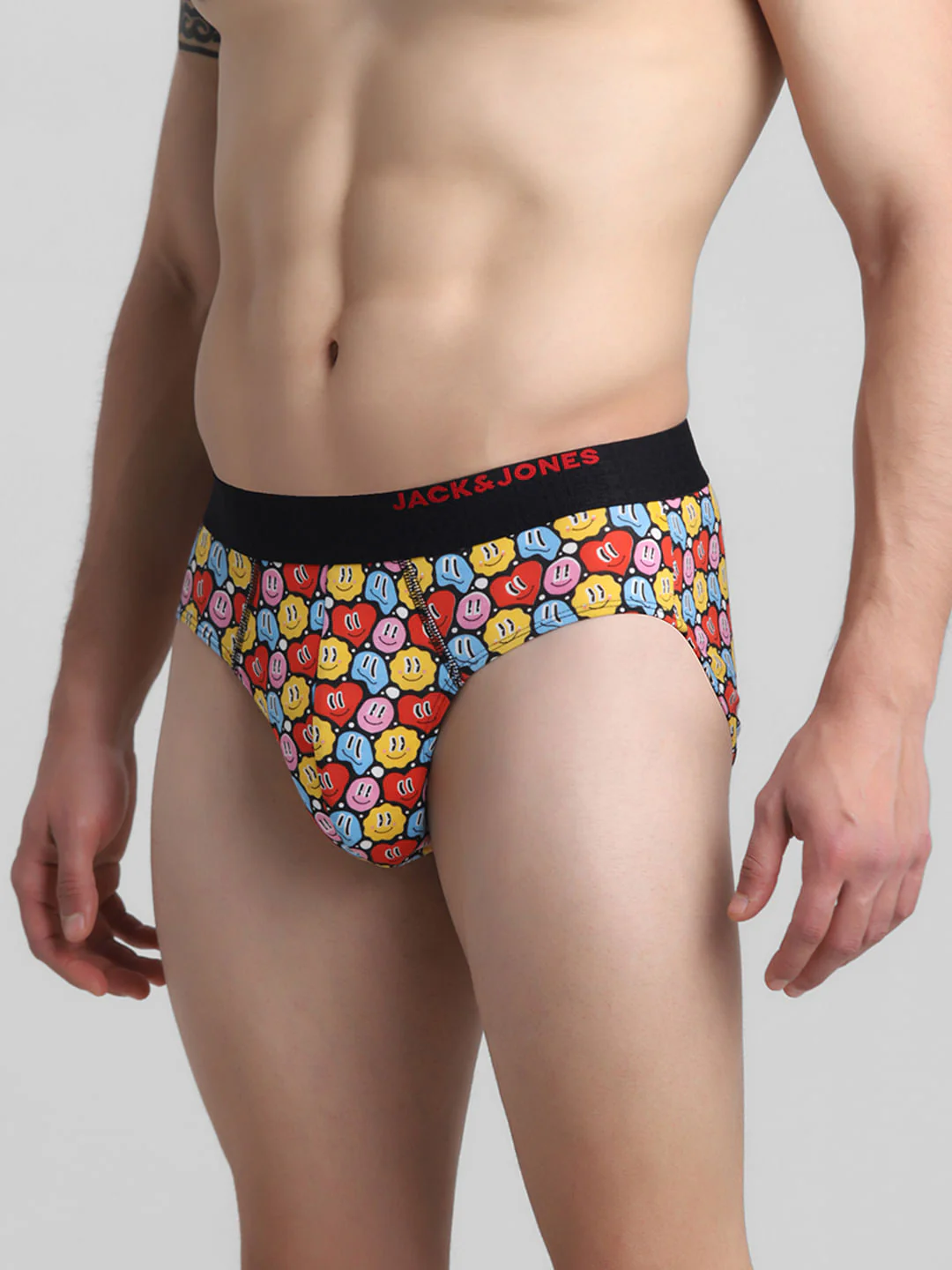 Multi-Colour Hearts Print Briefs - Image 2