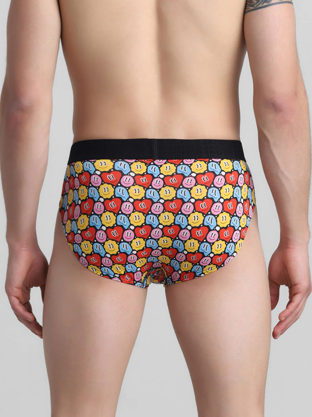 Multi-Colour Hearts Print Briefs - Image 3