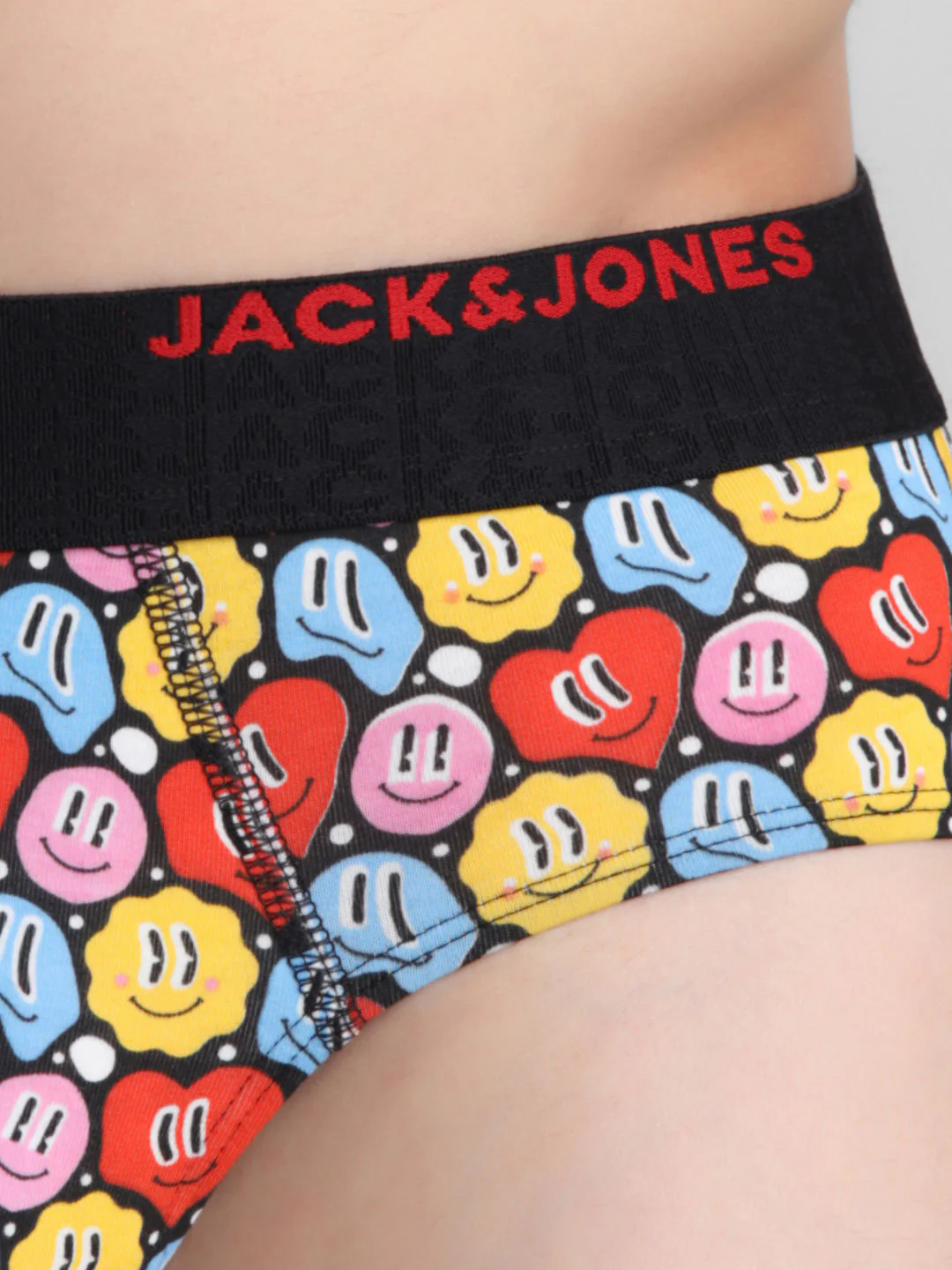 Multi-Colour Hearts Print Briefs - Image 4