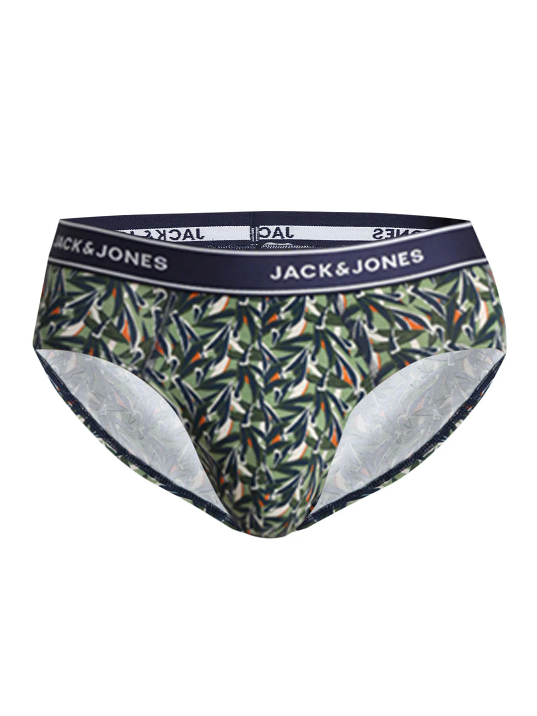 Green Leaf Print Briefs - Image 6