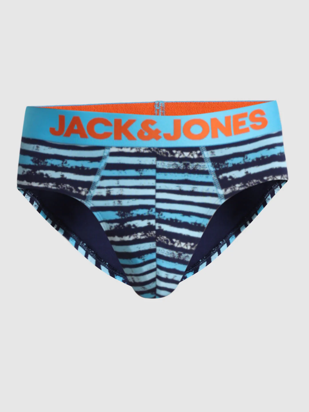 Blue Striped Print Briefs - Image 6