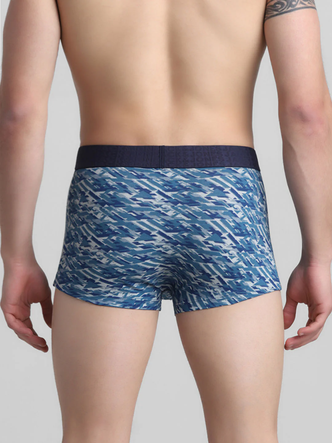 Navy Blue Camo Print Trunks - Image 3