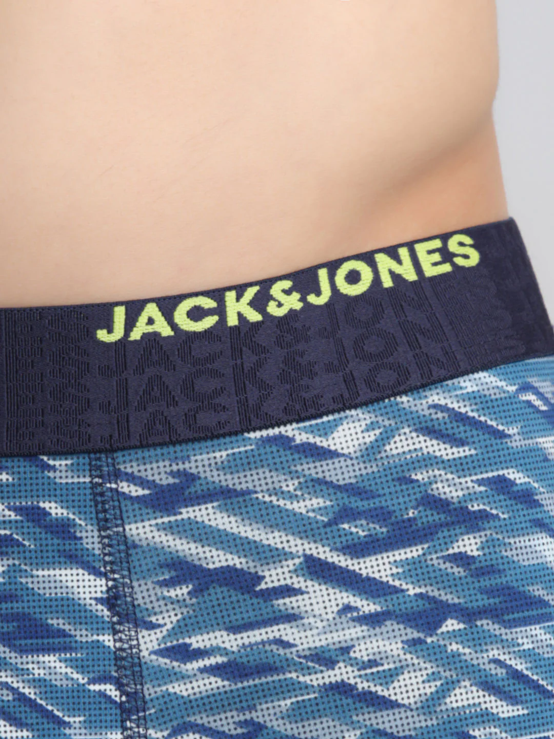 Navy Blue Camo Print Trunks - Image 4