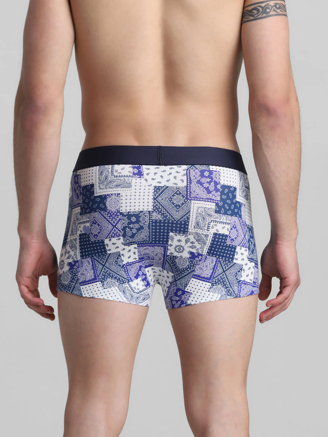 Blue Bandana Printed Trunks - Image 3