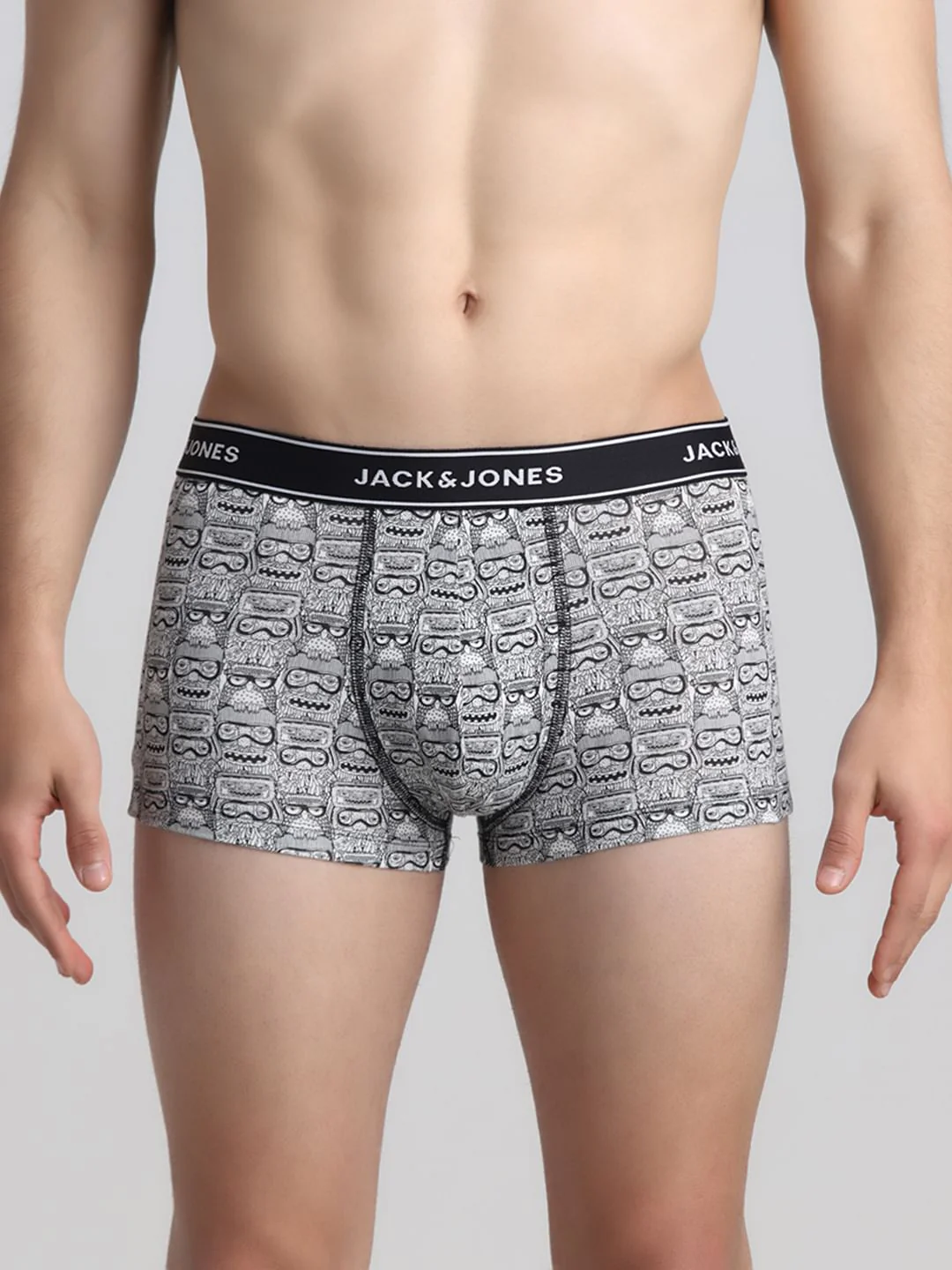 White All Over Print Trunks