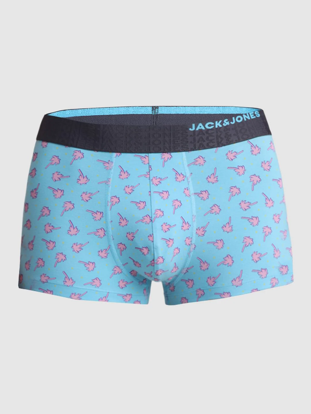 Blue Tropical Print Trunks - Image 6