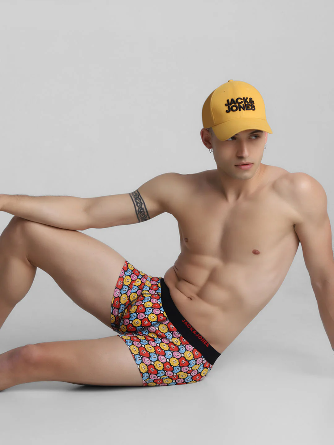 Multi-Colour Hearts Print Trunks - Image 5