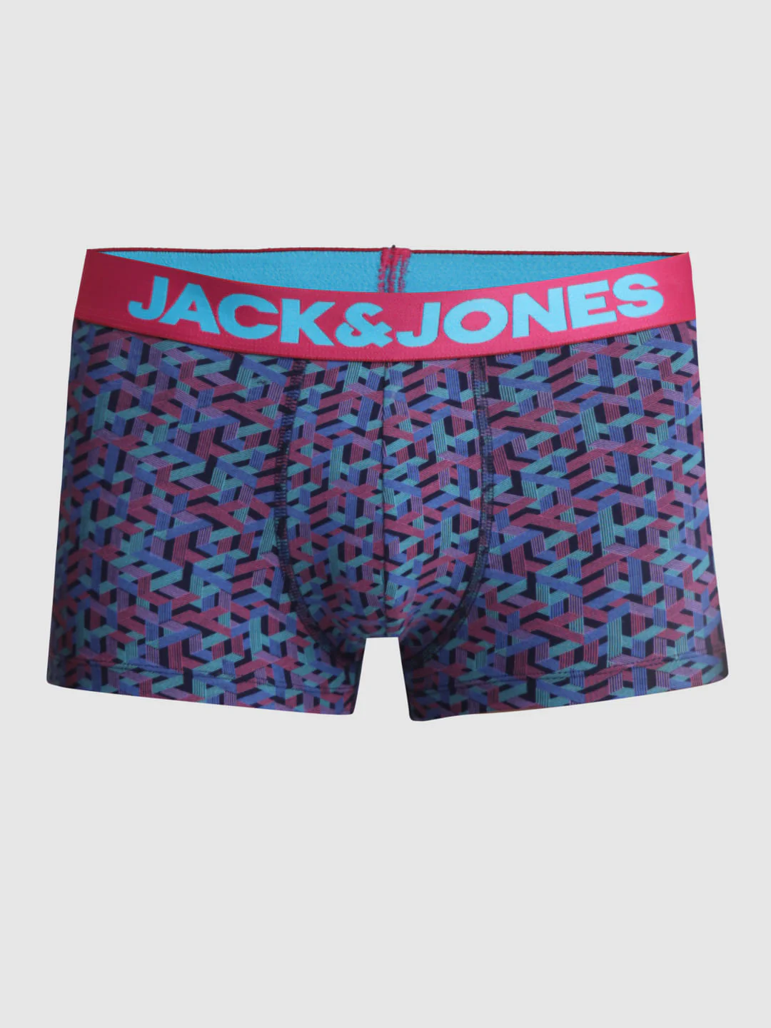 Navy Blue Abstract Print Trunks - Image 6