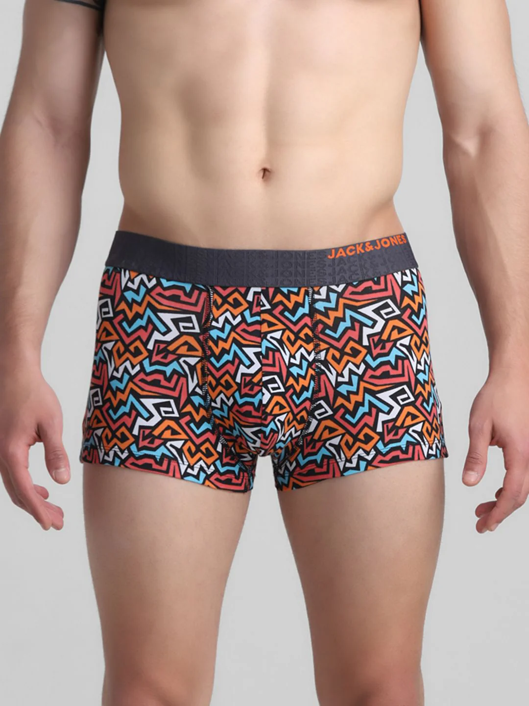 Red Printed Trunks