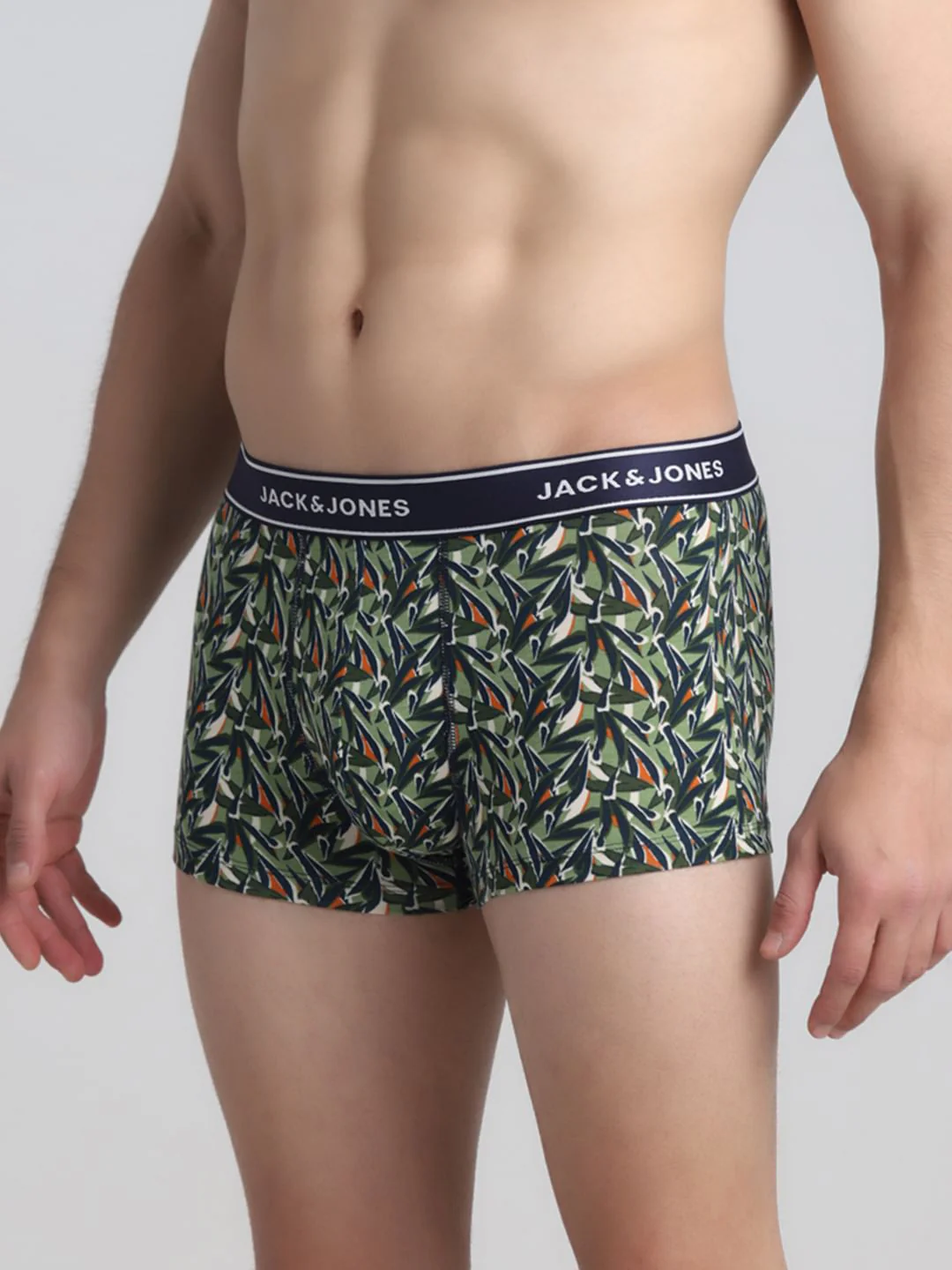 Green Leaf Print Trunks - Image 2