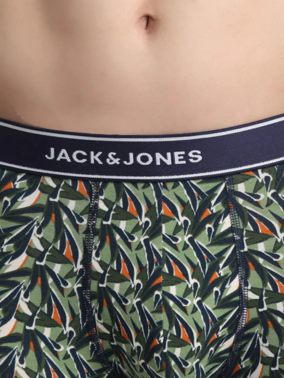 Green Leaf Print Trunks - Image 4