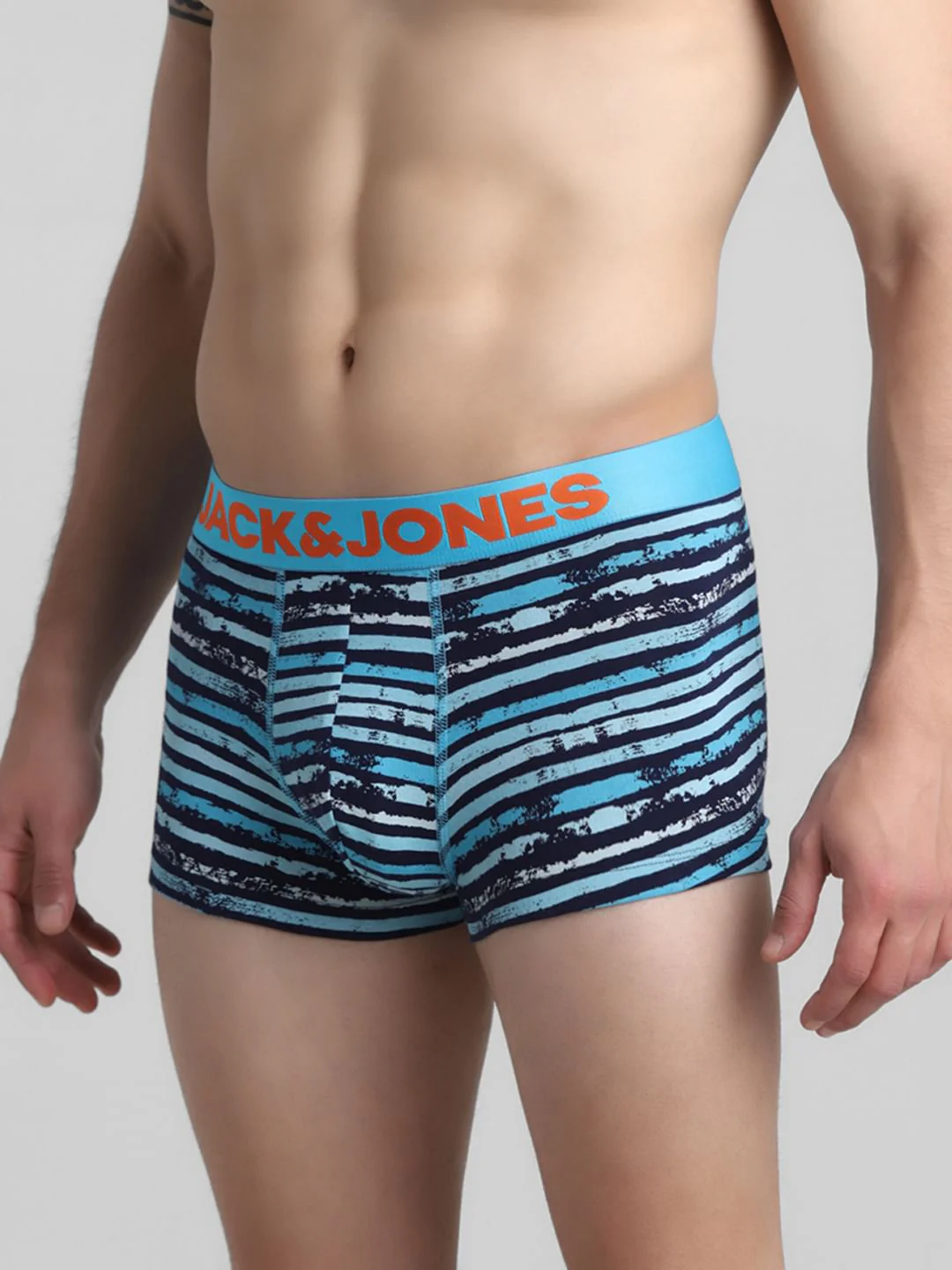 Blue Striped Print Trunks - Image 2