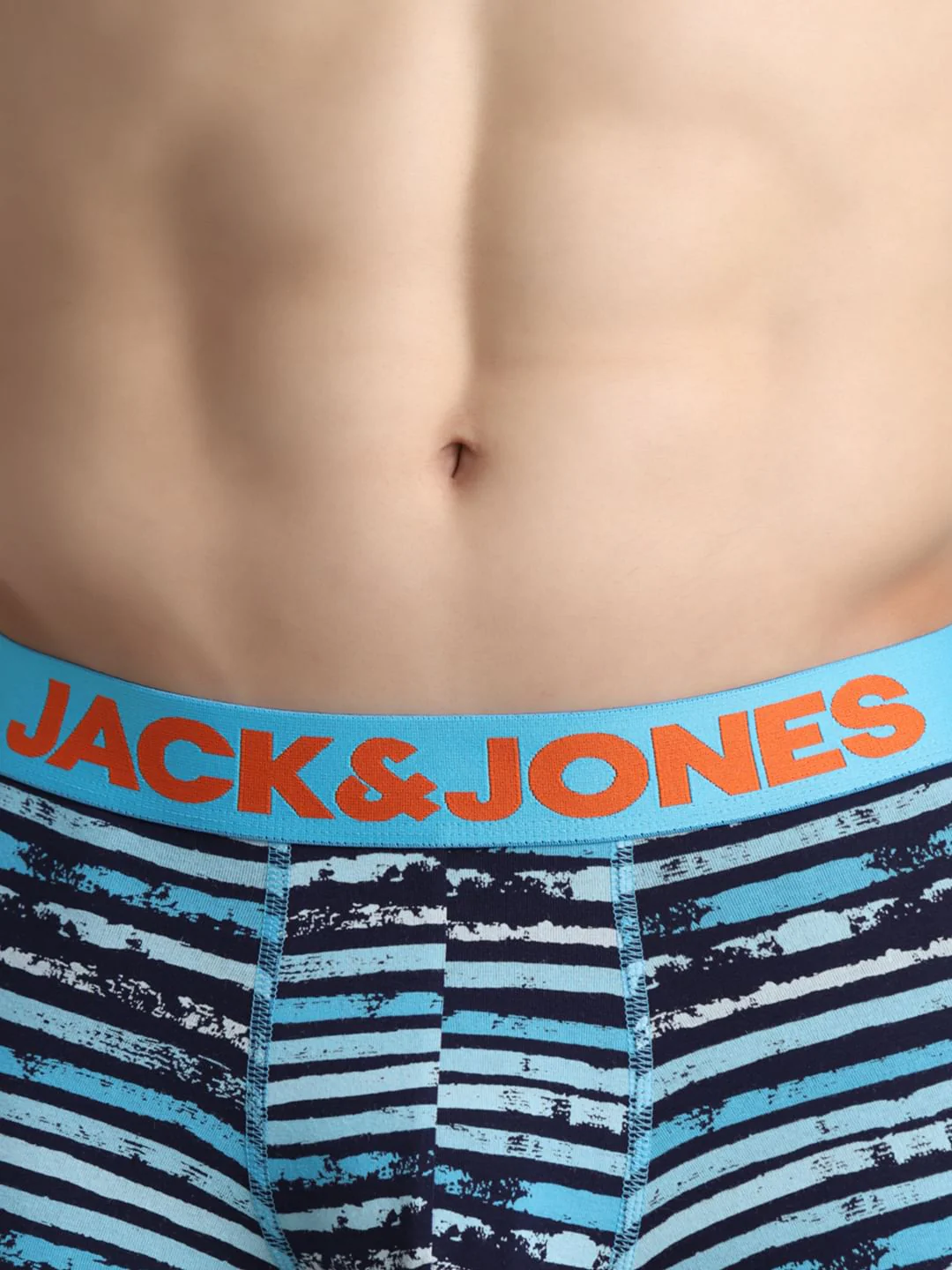 Blue Striped Print Trunks - Image 4