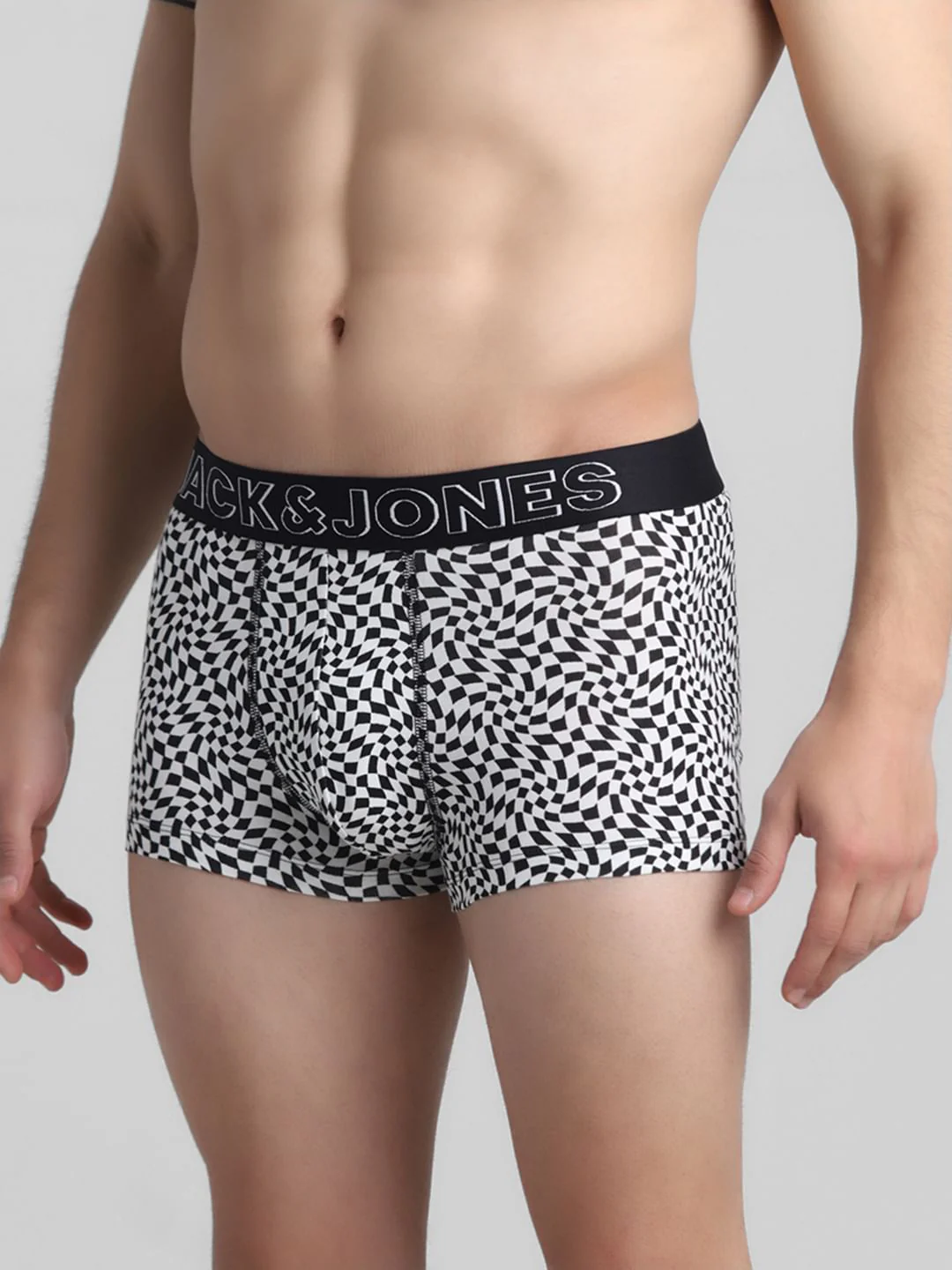 Black Monochrome Printed Trunks - Image 2