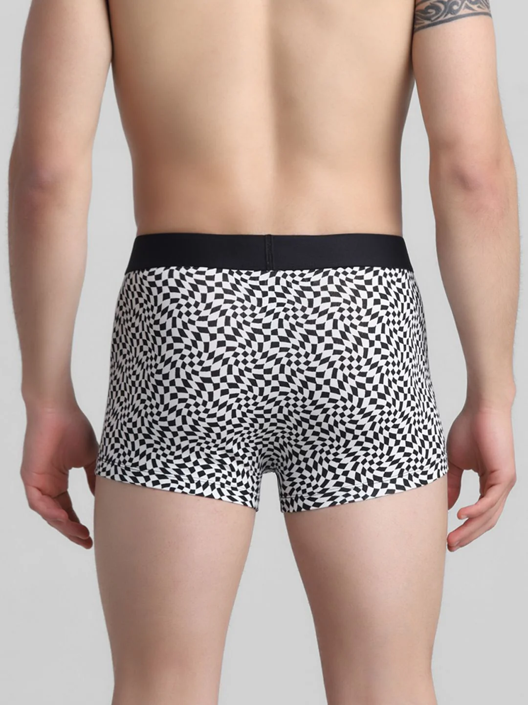 Black Monochrome Printed Trunks - Image 3
