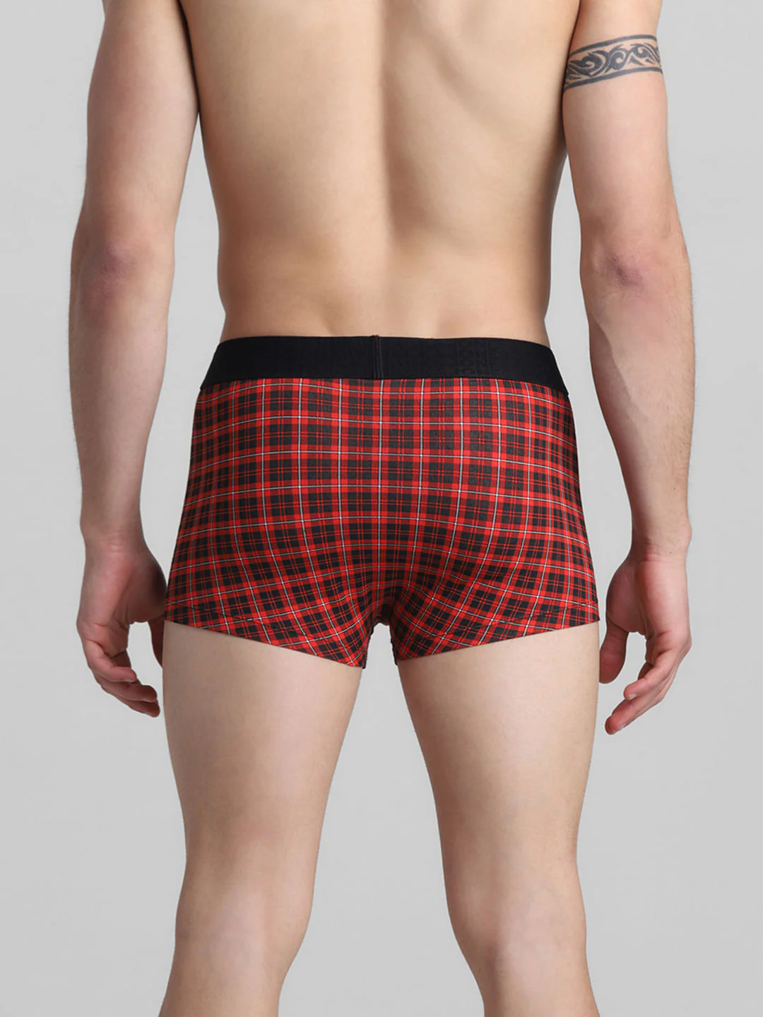 Black & Red Check Trunks - Image 3