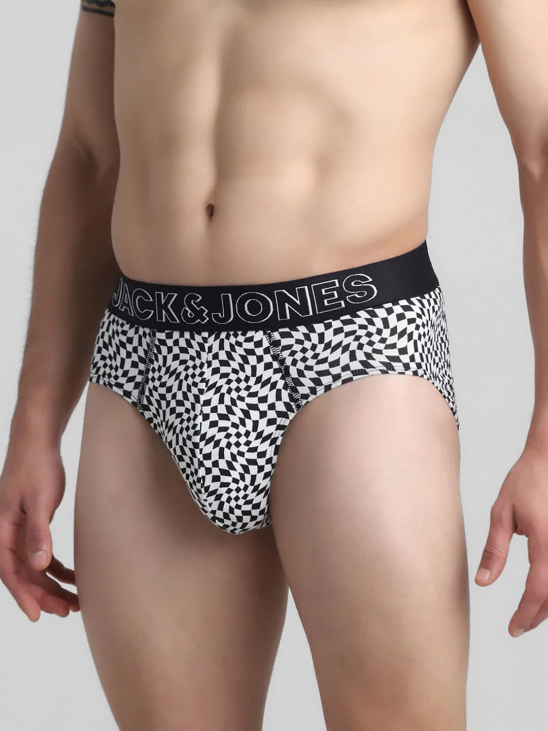 Black Monochrome Printed Briefs - Image 2