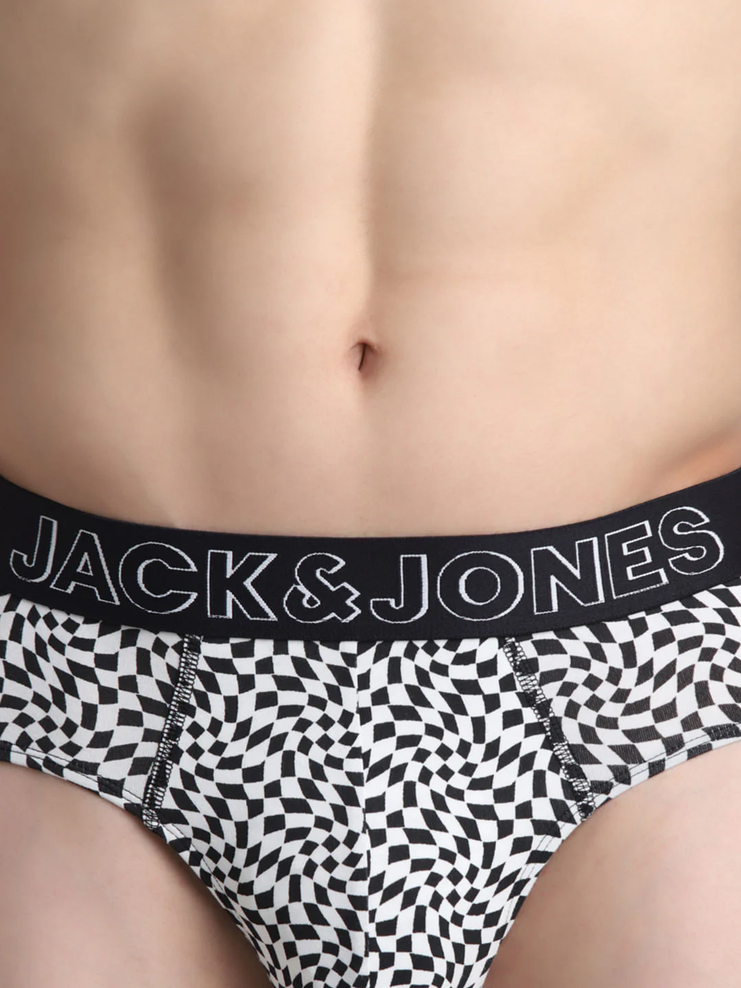 Black Monochrome Printed Briefs - Image 4