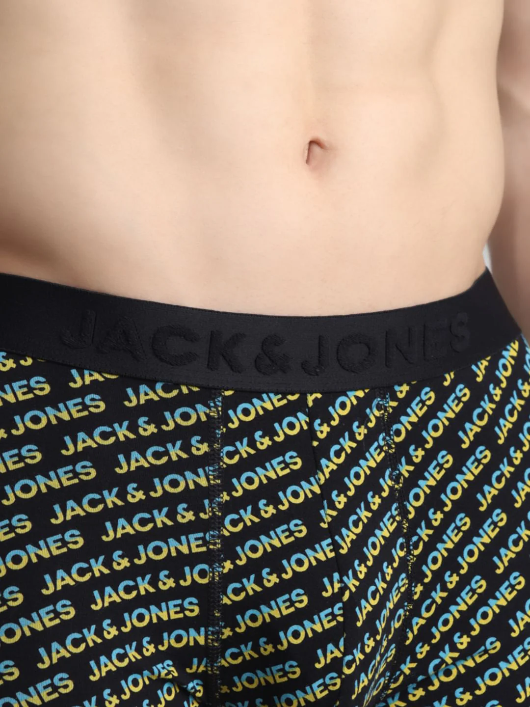 Black Logo Print Trunks - Image 4