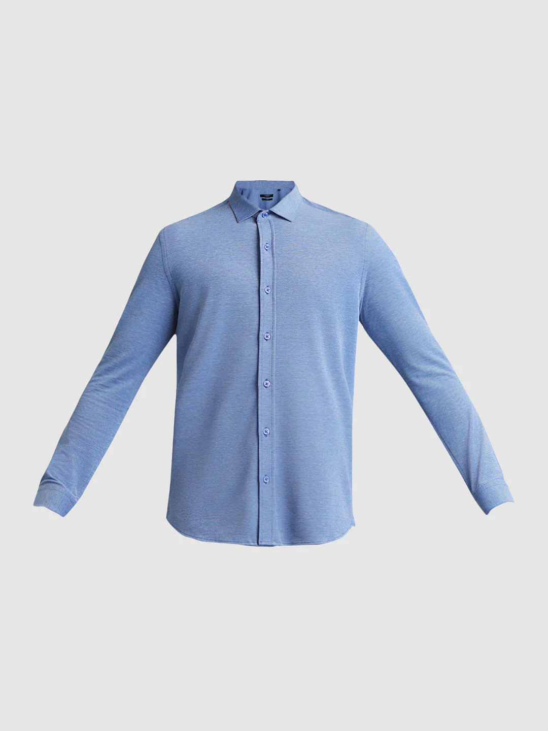 Light Blue Knitted Full Sleeves Shirt - Image 7