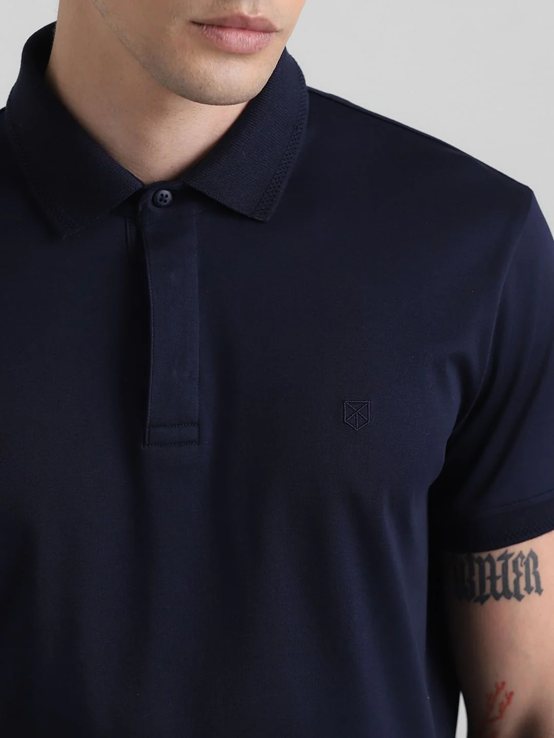 Navy Blue Polo T-shirt - Image 5