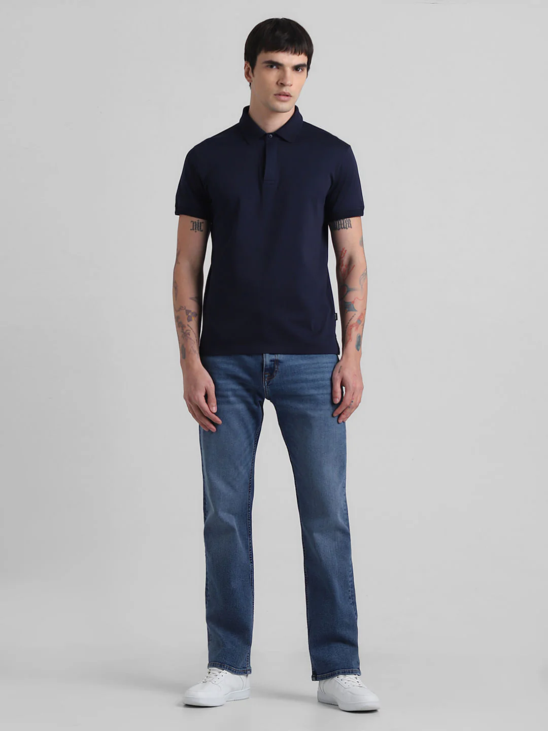 Navy Blue Polo T-shirt - Image 6