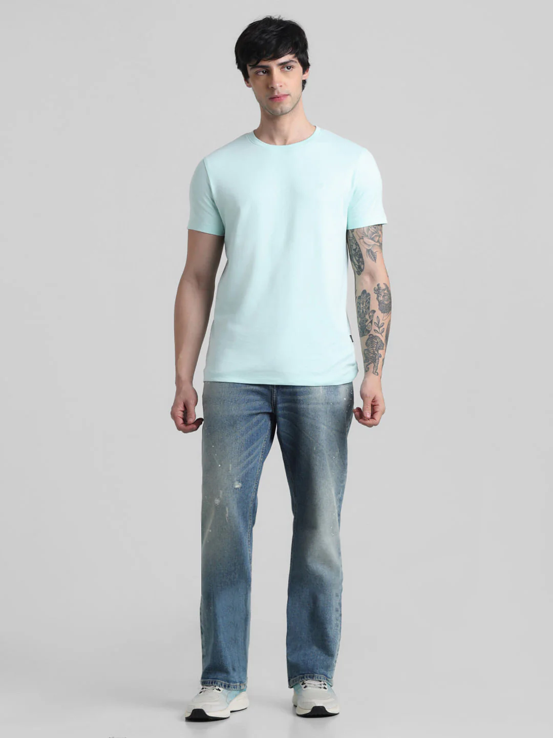 Light Green Crew Neck T-shirt - Image 6