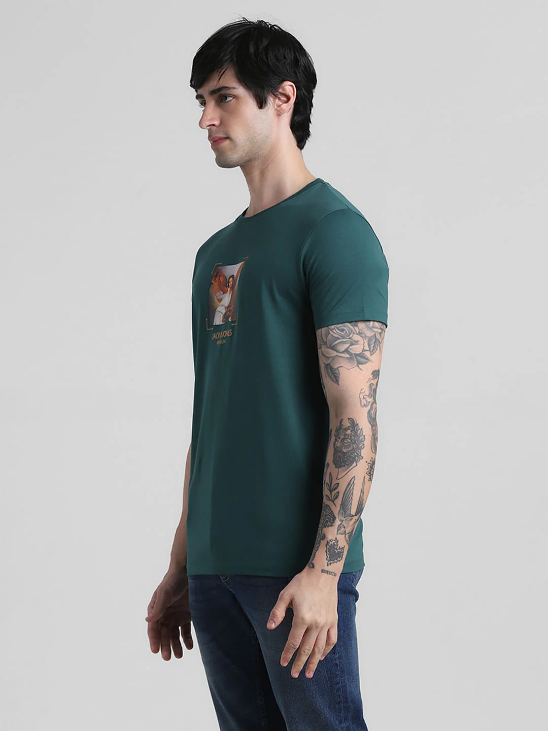 Green Graphic Print T-shirt - Image 3