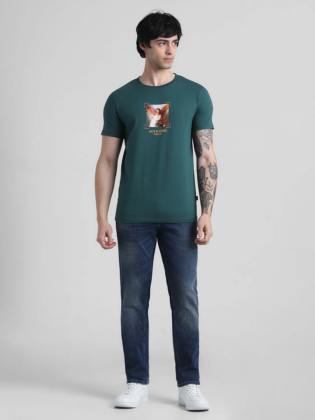 Green Graphic Print T-shirt - Image 6
